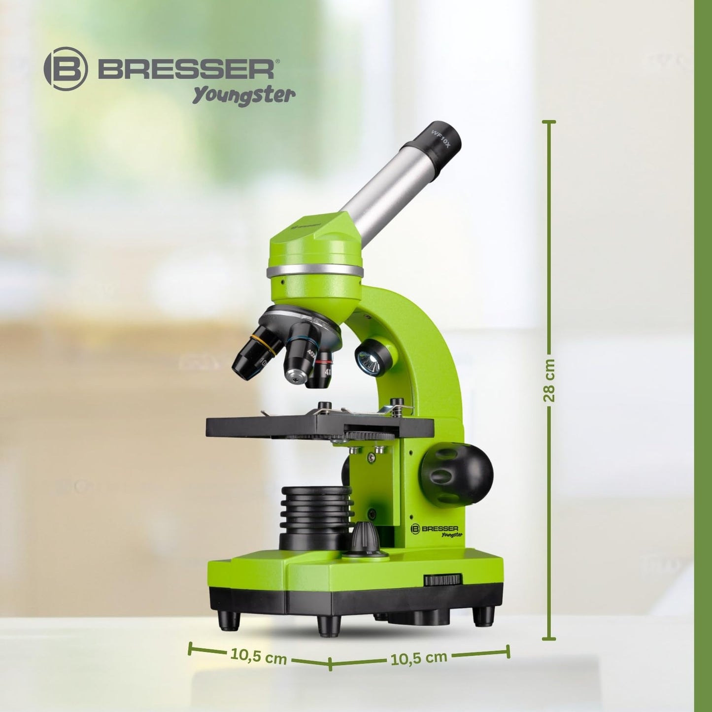Bresser Junior BIOLUX SEL Mikroskop mit Smartphonehalter, Barlow-Zoom, LED, Zubehör Set für Kinder & Einsteiger
