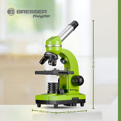 Bresser Junior BIOLUX SEL Mikroskop mit Smartphonehalter, Barlow-Zoom, LED, Zubehör Set für Kinder & Einsteiger