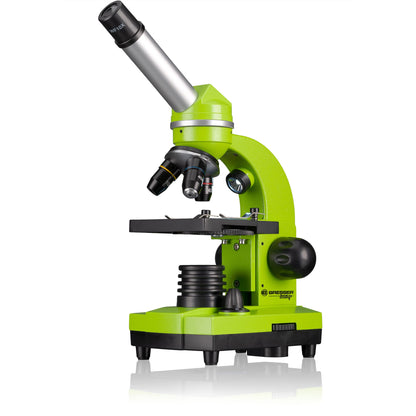 Bresser Junior BIOLUX SEL Mikroskop mit Smartphonehalter, Barlow-Zoom, LED, Zubehör Set für Kinder & Einsteiger