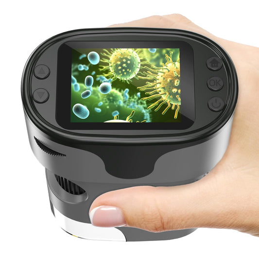 Digitales 1000X Handmikroskop mit 4K Bildschirm, USB Lupe, 32GB Speicherkarte, Kinder Geschenk Set