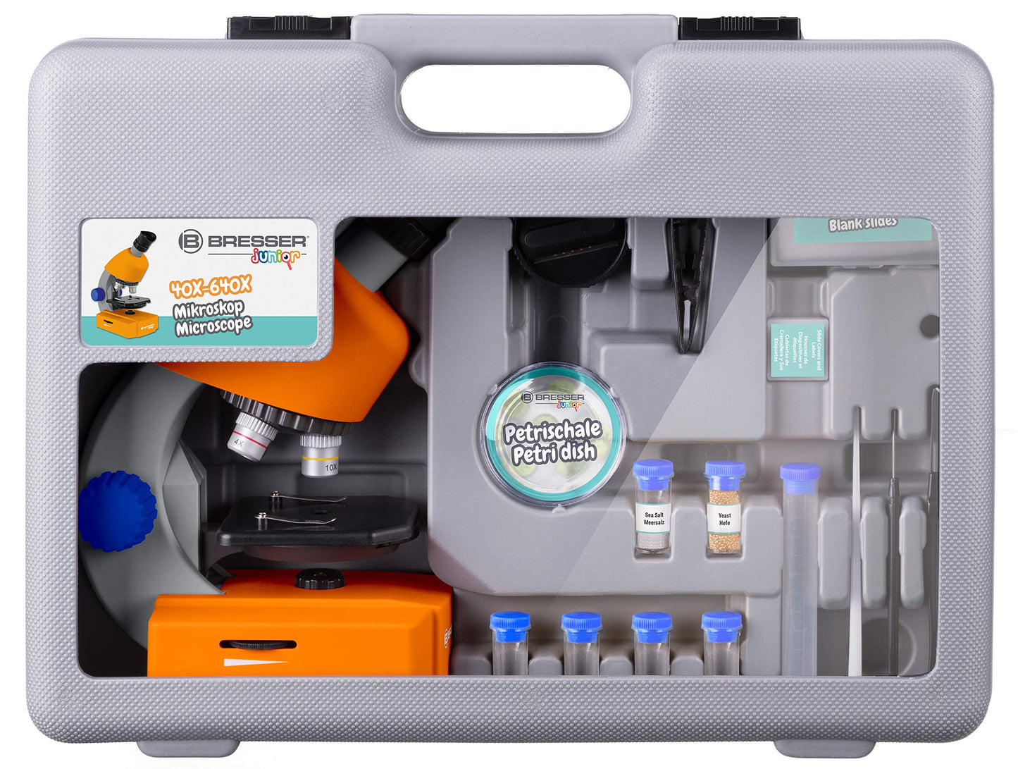 Digitales 1000X Handmikroskop mit 4K Display, USB Mikroskop, 32GB Speicherkarte, Kinder Geschenk Set
